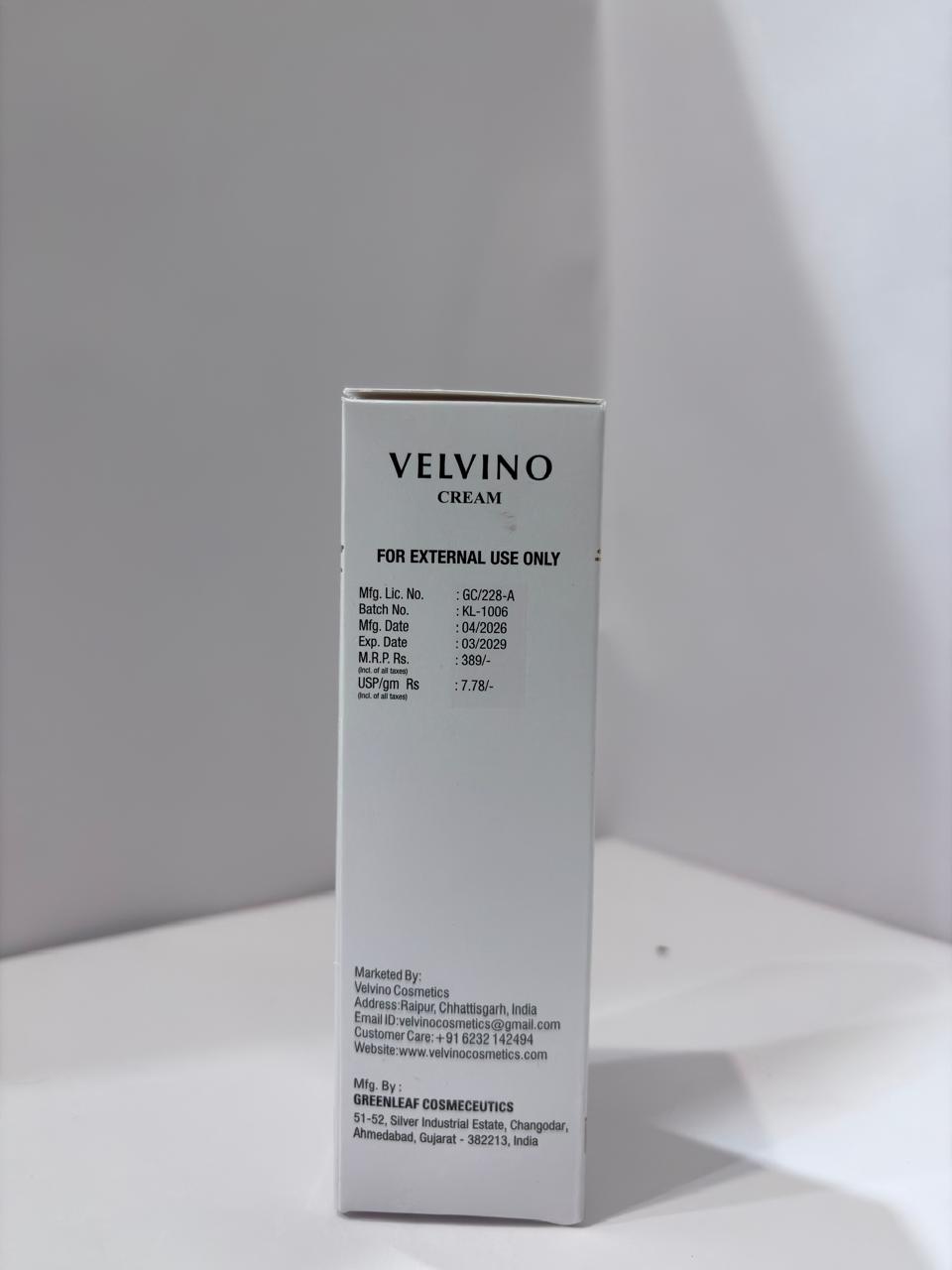 Cream Specifications View